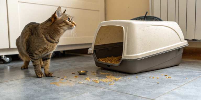 cat peeing outside of litter box